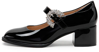 (Women) C°BANNER Leather Patent Leather Rhinestones Mary Jane Pumps 5cm 'Heels' A23172910 (Women) C°BANNER Leather Patent Leather Rhinestones Mary Jane Pumps 5cm 'Heels' A23172910