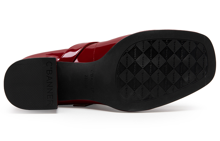 (W) C°BANNER Leather Patent Leather Rhinestones Mary Jane Pumps 5cm 'Heels' 圖 12