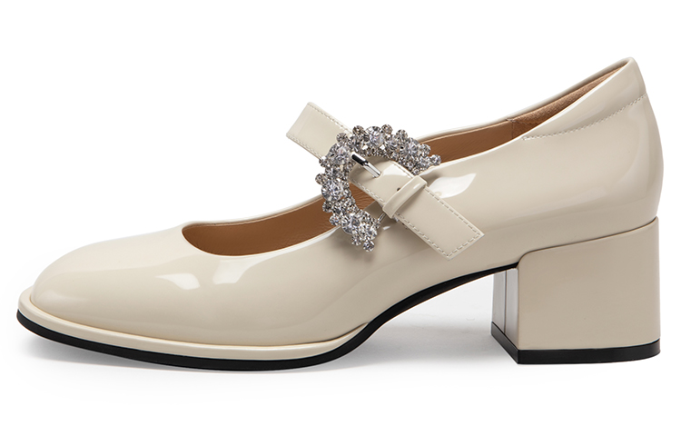 (W) C°BANNER Leather Patent Leather Rhinestones Mary Jane Pumps 5cm 'Heels' 圖 13