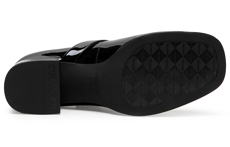 (W) C°BANNER Leather Patent Leather Rhinestones Mary Jane Pumps 5cm 'Heels' 圖 6