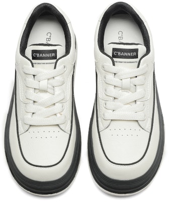 (W) Zapatillas bajas de piel con plataforma C°BANNER 'Negro y Blanco' para mujer. QL533805D35 Shop (W) Zapatillas bajas de piel con plataforma C°BANNER 'Negro y Blanco' para mujer. QL533805D35
