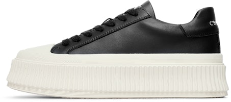 (Women) C°BANNER Leather Platform Low Top 'Beige Black' QA233225D70 (Women) C°BANNER Leather Platform Low Top 'Beige Black' QA233225D70