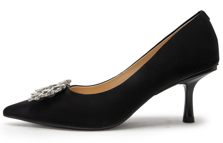 (Women) C°BANNER Leather Pointed Toe Low-Cut High Heels 'Fashion 7cm' A23168002