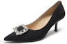 Lookbook (Women) C°BANNER Leather Pointed Toe Low-Cut High Heels 'Fashion 7cm' A23168002
