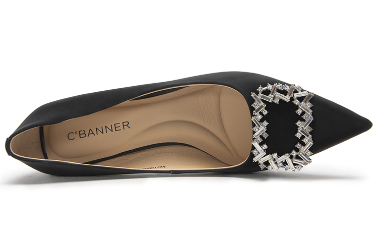 Purchase (W) C°BANNER 皮革尖头低跟高跟鞋 '时尚7cm' A23168002