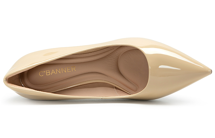 (W) C°BANNER Leather Pointed Toe Stiletto 'Apricot Elegance' 圖 5