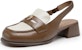 (Women) C°BANNER Leather Retro Fashion Peep-Toe High Heels A23272503