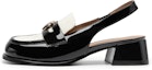 Sizing (Women) C°BANNER Leather Retro Fashion Peep-Toe High Heels A23272503