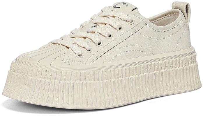 (W) C°BANNER Kulit Toe-Platform 'Putih Low-Top' QH233232D28 Order (W) C°BANNER Kulit Toe-Platform 'Putih Low-Top' QH233232D28