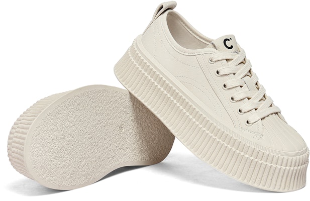 (W) C°BANNER Kulit Toe-Platform 'Putih Low-Top' QH233232D28 Purchase (W) C°BANNER Kulit Toe-Platform 'Putih Low-Top' QH233232D28