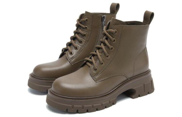 (W) C°BANNER Leather Short Martin Boots 'Simple Casual' 圖 2