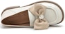 (W) Kasut Kulit Slip-On Tumit Rendah C°BANNER 'Beige Bow Knot' A23173504B04
