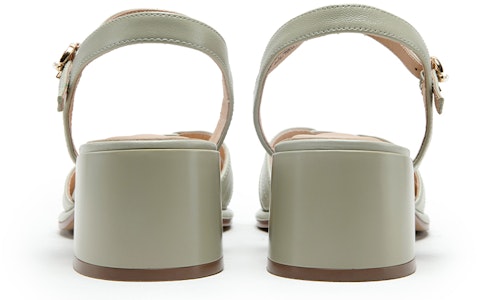 (W) C°BANNER Tacón Cuadrado de 5cm 'Cuero Trenzado' A23274606 2