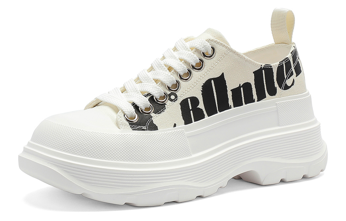 (W) C°BANNER Low-Top 'Beige Letter Contrast' 圖 2