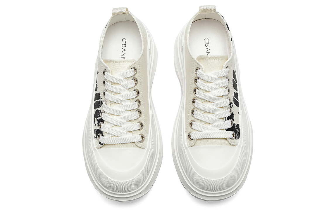 (W) C°BANNER Low-Top 'Beige Letter Contrast' 圖 4
