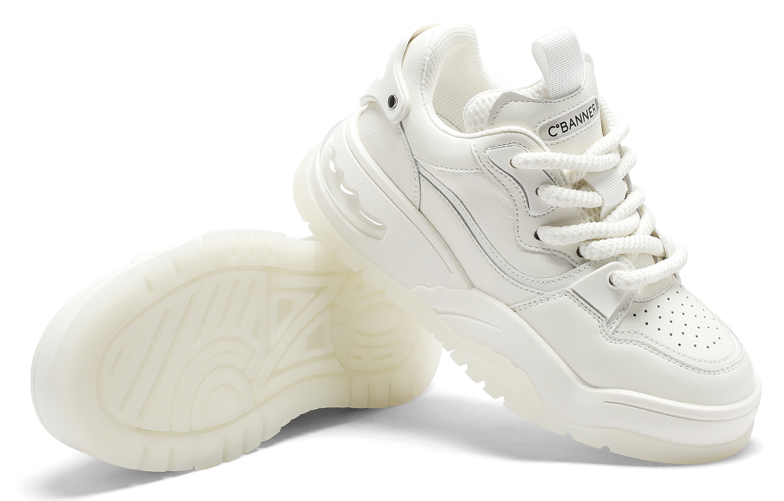 (W) C°BANNER Low-Top Fashion Air-Cushion Sneaker 'Beige' 圖 3