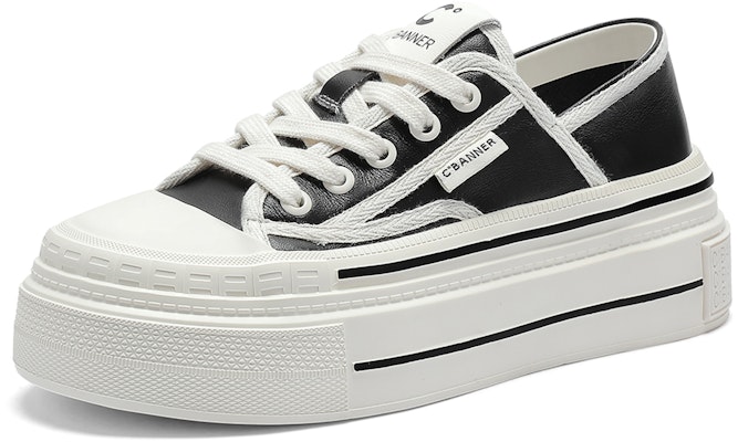 (W) C°BANNER Low-Top Platform 'Kulit Hitam' Q7033878D01 Order (W) C°BANNER Low-Top Platform 'Kulit Hitam' Q7033878D01
