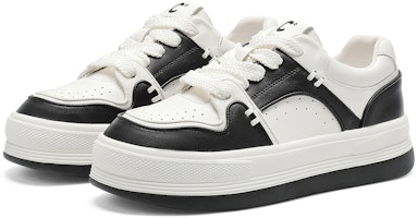 (W) C°BANNER 厚底ローカットスニーカー (ベージュ/黒) Q9133893D70 Lookbook (W) C°BANNER 厚底ローカットスニーカー (ベージュ/黒) Q9133893D70