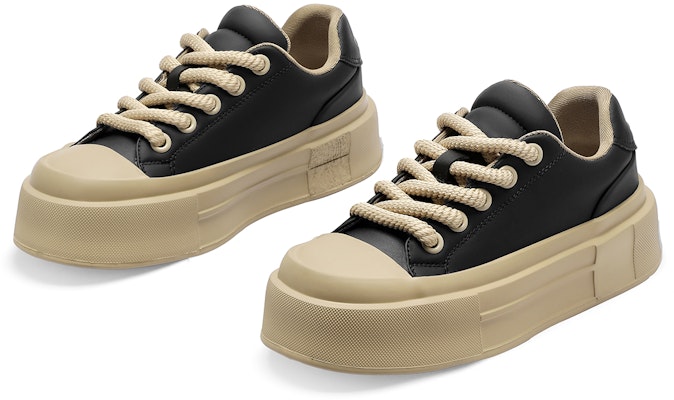 (Women) C°BANNER Low-Top Platform Sneakers 'Khaki Black' QL233954DB3 Lookbook (Women) C°BANNER Low-Top Platform Sneakers 'Khaki Black' QL233954DB3
