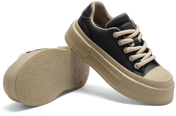 (Women) C°BANNER Low-Top Platform Sneakers 'Khaki Black' QL233954DB3 Shop (Women) C°BANNER Low-Top Platform Sneakers 'Khaki Black' QL233954DB3