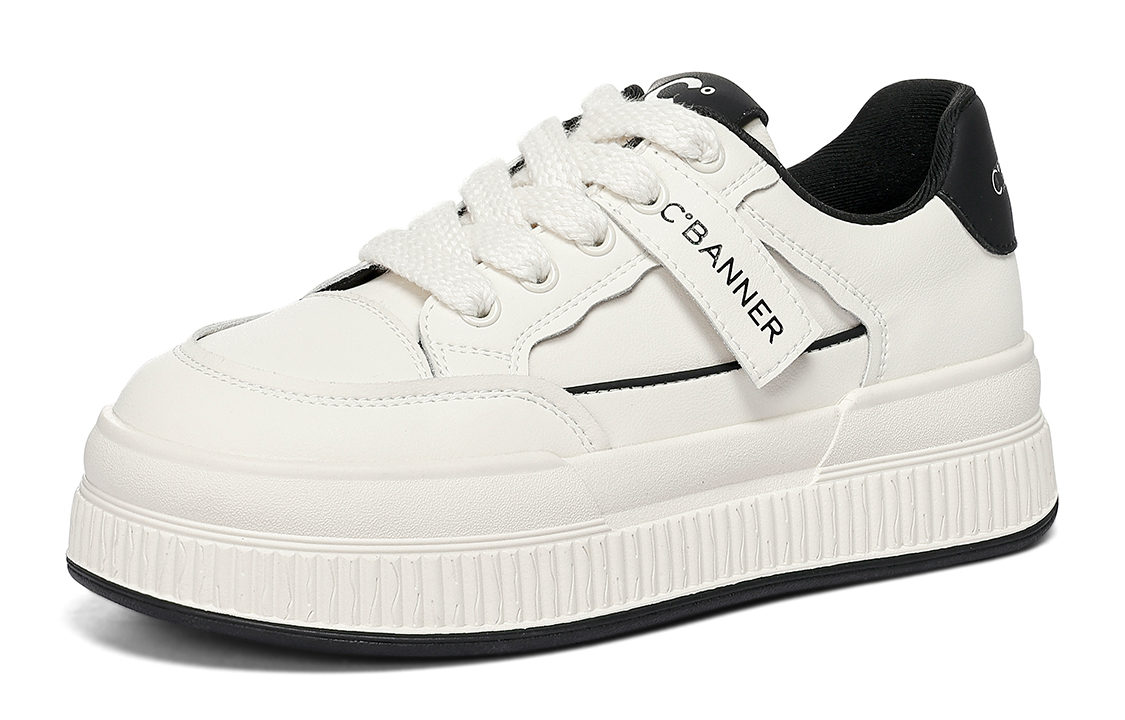 (W) C°BANNER Low-Top Sneaker 'Beige Black' 圖 2