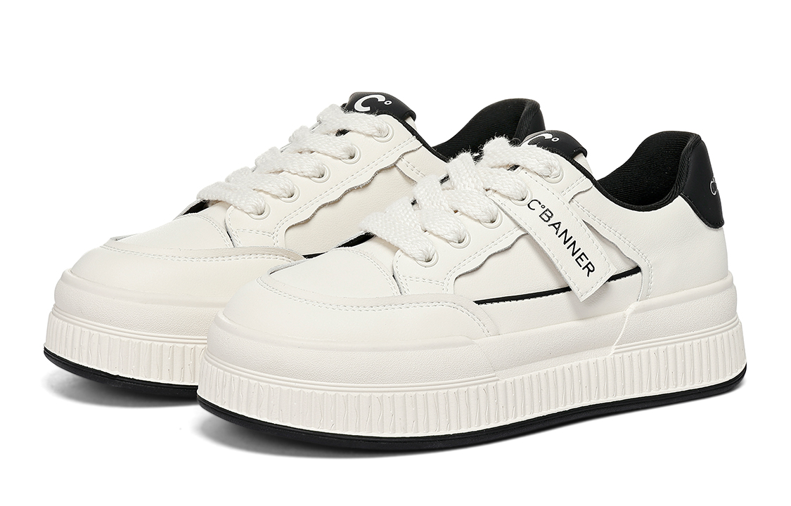 (W) C°BANNER Low-Top Sneaker 'Beige Black' 圖 3