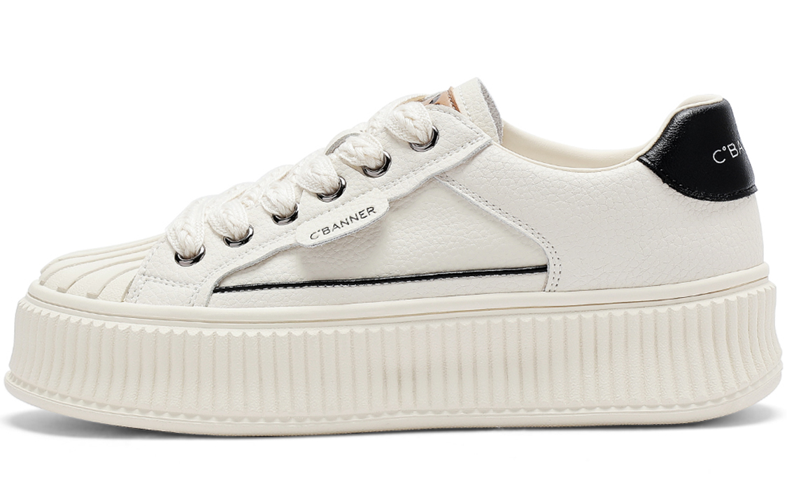 (W) C°BANNER Low-Top Sneaker 'Beige Black'