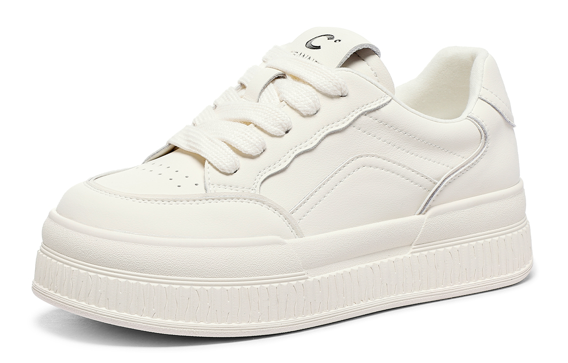 (W) C°BANNER Low-Top Sneakers 'Beige Casual' 圖 2