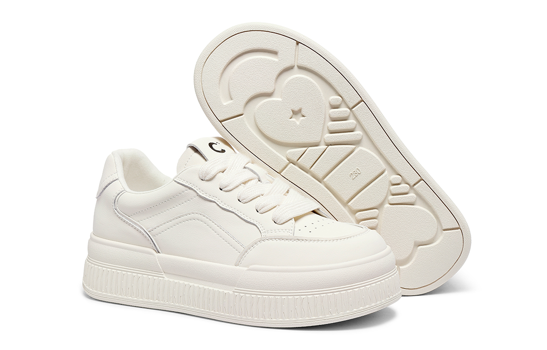 (W) C°BANNER Low-Top Sneakers 'Beige Casual' 圖 5