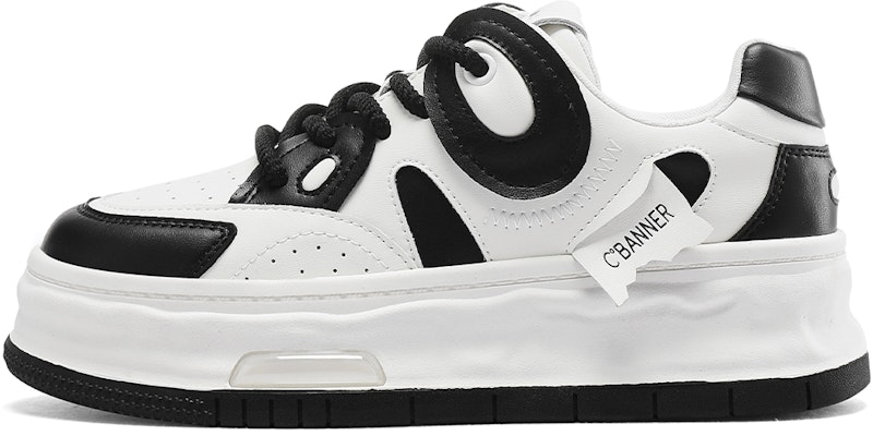 (Women) C°BANNER Low-Top Sneakers 'Black and White Comfort' QB733006D35 Buy (Women) C°BANNER Low-Top Sneakers 'Black and White Comfort' QB733006D35