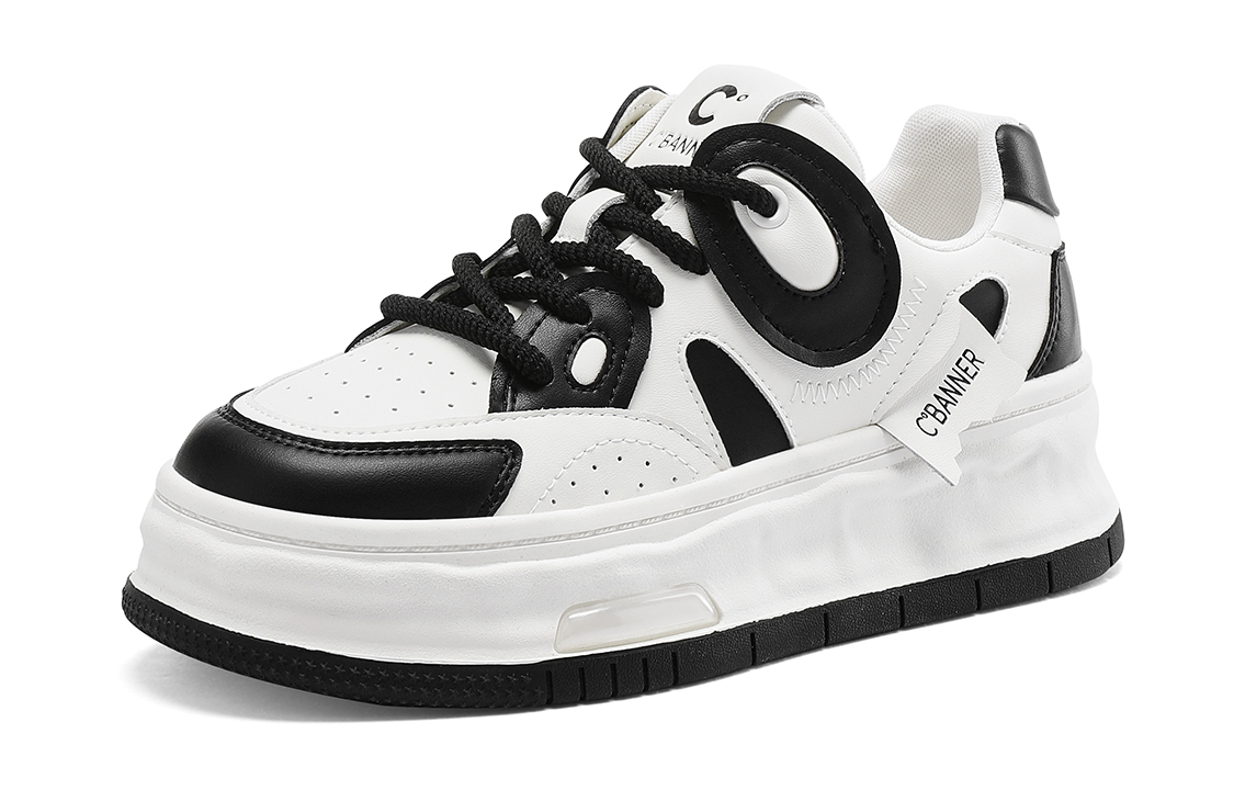 Order (Women) C°BANNER Low-Top Sneakers 'Black and White Comfort' QB733006D35