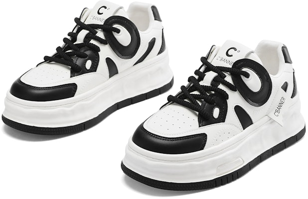 (Women) C°BANNER Low-Top Sneakers 'Black and White Comfort' QB733006D35 Shop (Women) C°BANNER Low-Top Sneakers 'Black and White Comfort' QB733006D35