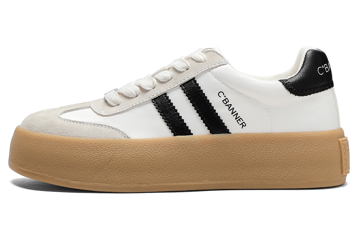 (W) C°BANNER Low-Top Sneakers 'Black Breathable Fabric'