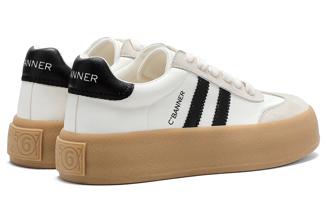 (W) C°BANNER Low-Top Sneakers 'Black Breathable Fabric' 圖 4