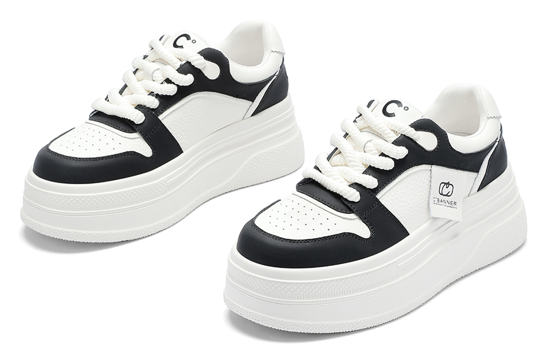 (W) C°BANNER Low-Top Sneakers 'Classic Black' 圖 3