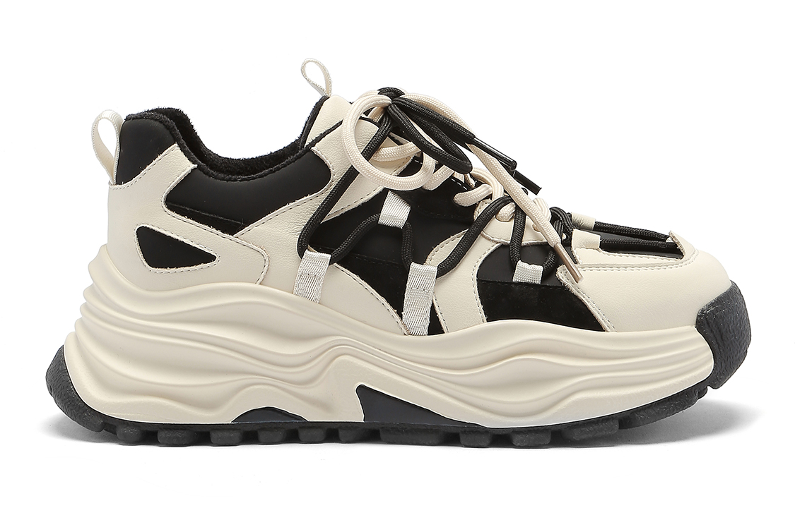 (W) C°BANNER Low 'Beige Black Mixed Leather' 圖 2