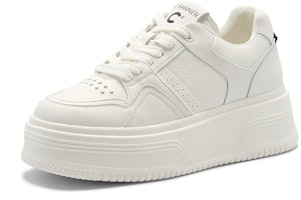 (Women) C°BANNER Low 'White Leather Platform' Q7031423D24 (Women) C°BANNER Low 'White Leather Platform' Q7031423D24