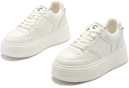 (W) C°BANNER Low 'Platform Kulit Putih' Q7031423D24 Order (W) C°BANNER Low 'Platform Kulit Putih' Q7031423D24