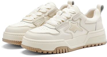 (W) C°BANNER Low Top Platform Sneakers 'Beige Comfort' Kasut Be platform Rendah Beige. QK433588D73 Lookbook (W) C°BANNER Low Top Platform Sneakers 'Beige Comfort' Kasut Be platform Rendah Beige. QK433588D73