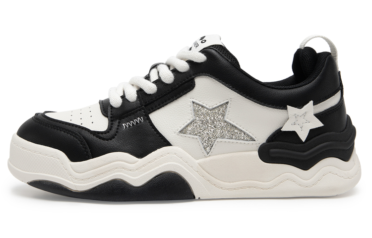 (W) C°BANNER Low Top Slip-On Sneakers 'Shiny Stars'