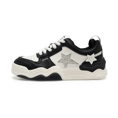 (W) C°BANNER Low Top Slip-On Sneakers 'Shiny Stars'