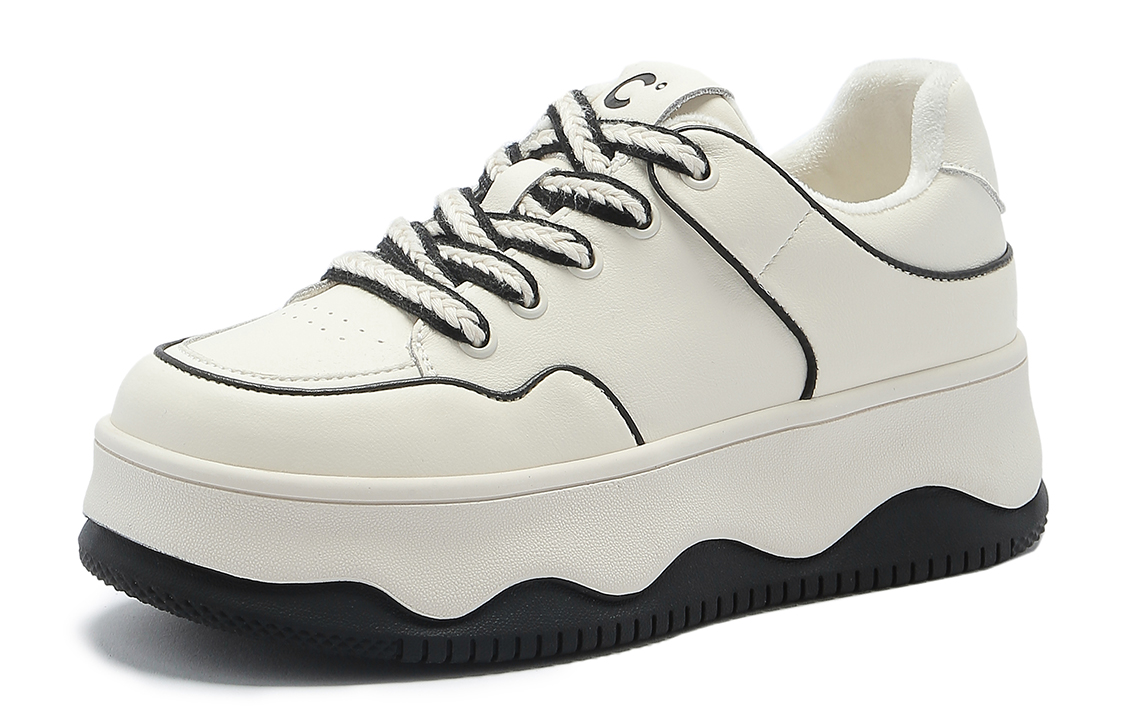 (W) C°BANNER Low Top Sneaker 'Beige Black'