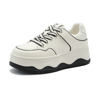 (W) C°BANNER Low Top Sneaker 'Beige Black'