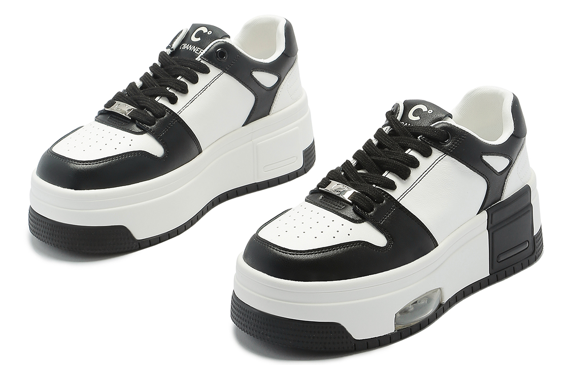 (W) C°BANNER Low Top Sneaker 'Black White' 圖 4