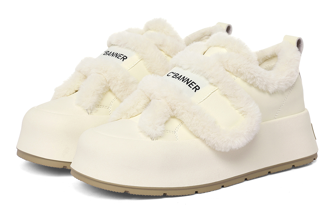 Lookbook (Women) C°BANNER Magic Tape Leather Low-Top 'Warm Comfort' QL333127M24