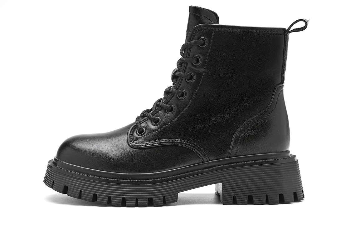(W) C°BANNER Martin Boot 'Black Leather'