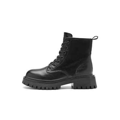 (W) C°BANNER Martin Boot 'Black Leather'