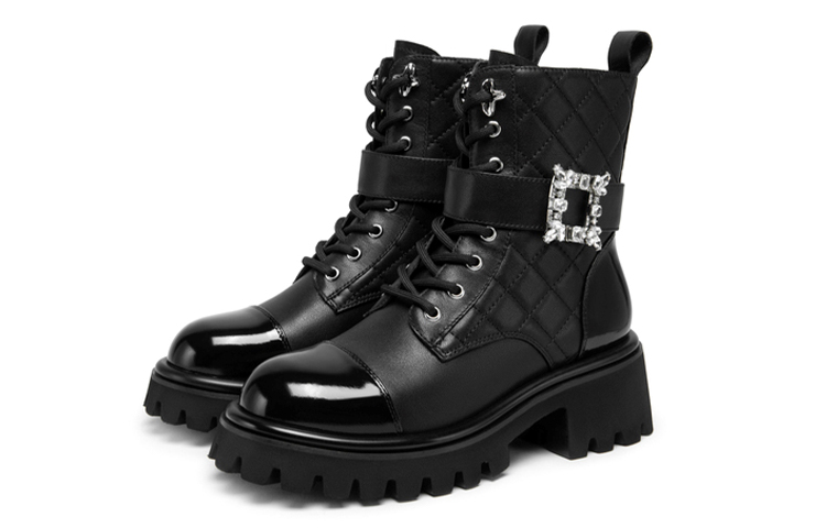 (W) C°BANNER Martin Boot Black 'Shiny Triple-Wear Fashion' 圖 2