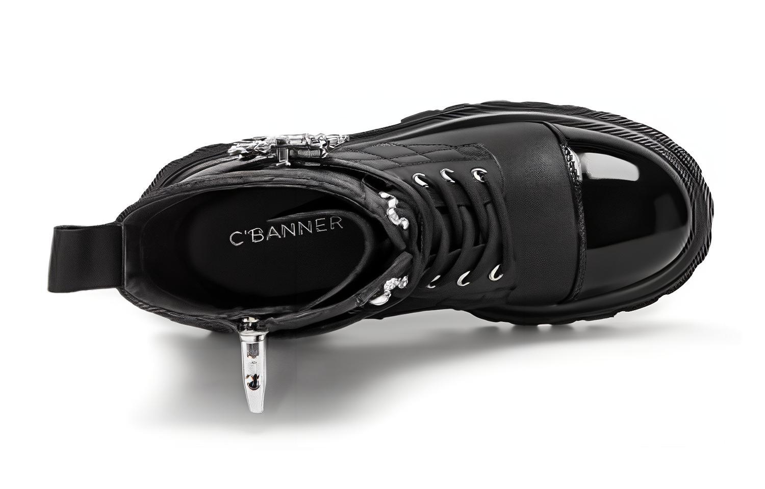 (W) C°BANNER Martin Boot Black 'Shiny Triple-Wear Fashion' 圖 3