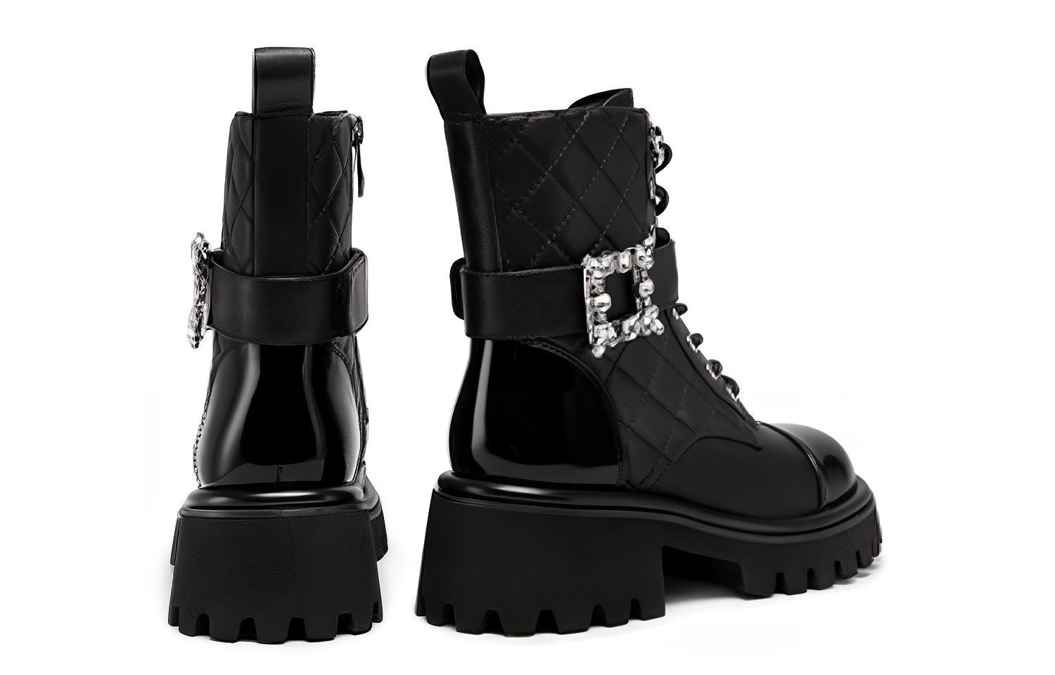 (W) C°BANNER Martin Boot Black 'Shiny Triple-Wear Fashion' 圖 4